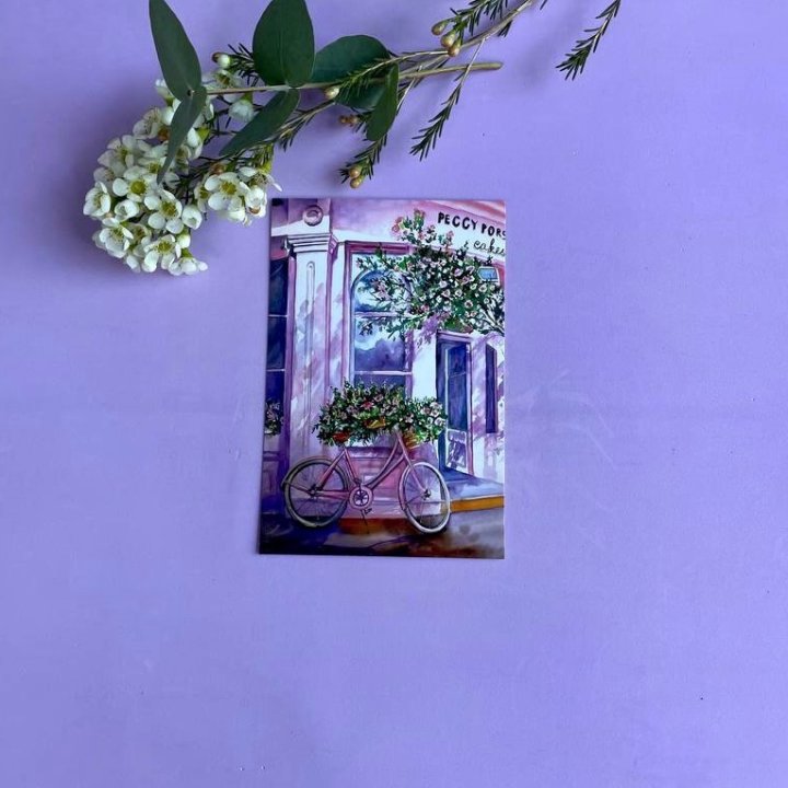 Открытка к букету "Розовый" в Иркутске