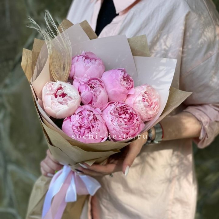 Букет пионов "Венди" в Иркутске
