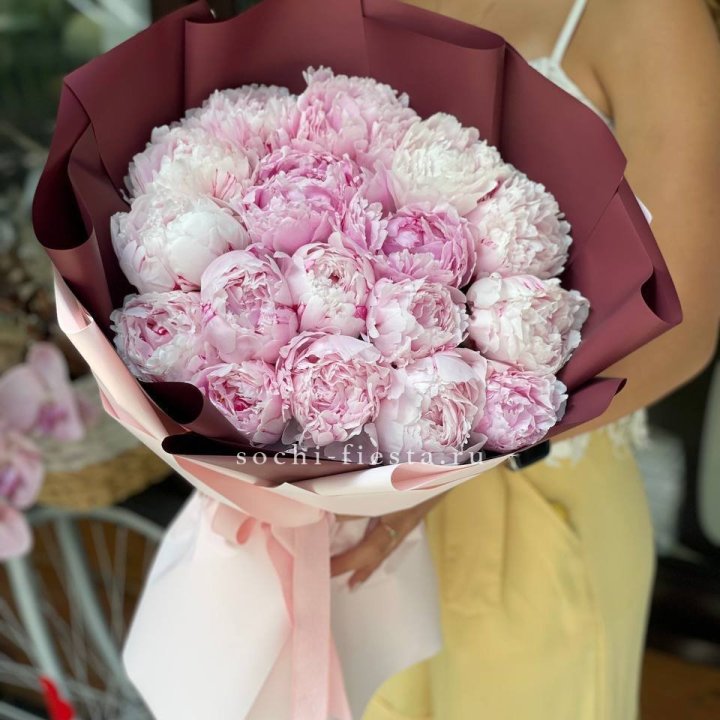 Букет с пионами №5 в Иркутске
