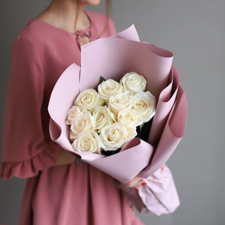 11 белых роз в Иркутске