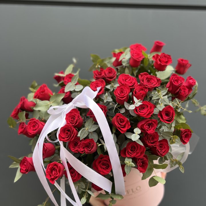 45 Красных роз в боксе "Сеньёрита" в Иркутске