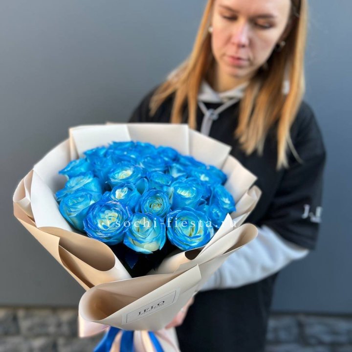 Букет синих роз блю логан в Иркутске