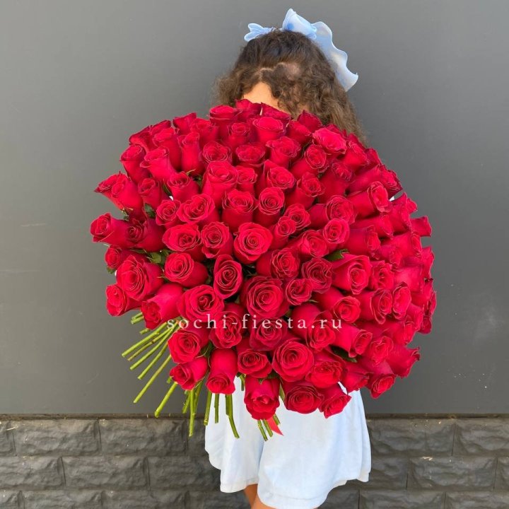 101 красная роза в Иркутске