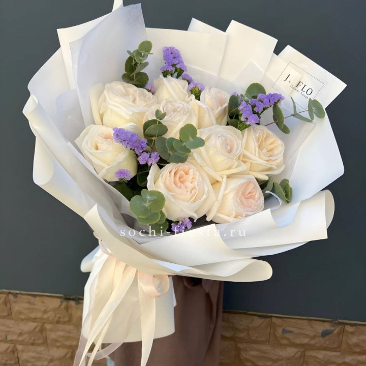 Букет из роз Вайт охара в Иркутске