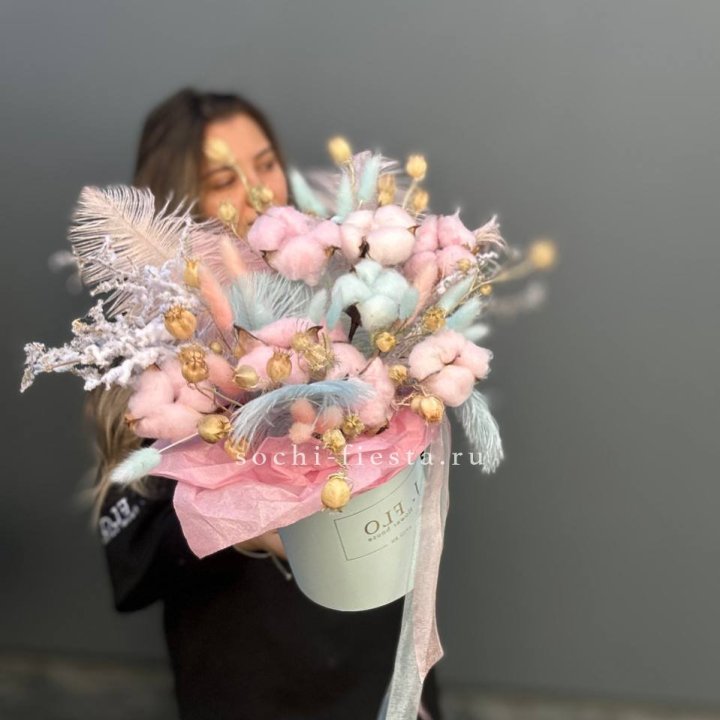 Авторский бокс с сухоцветами №2 в Иркутске