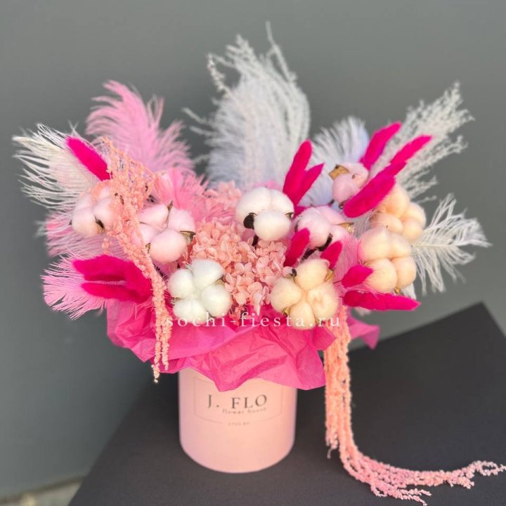 Авторский бокс с сухоцветами №1 в Иркутске