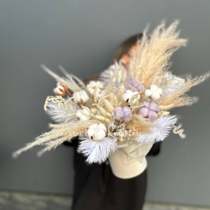 Авторский бокс с сухоцветами №3 в Иркутске