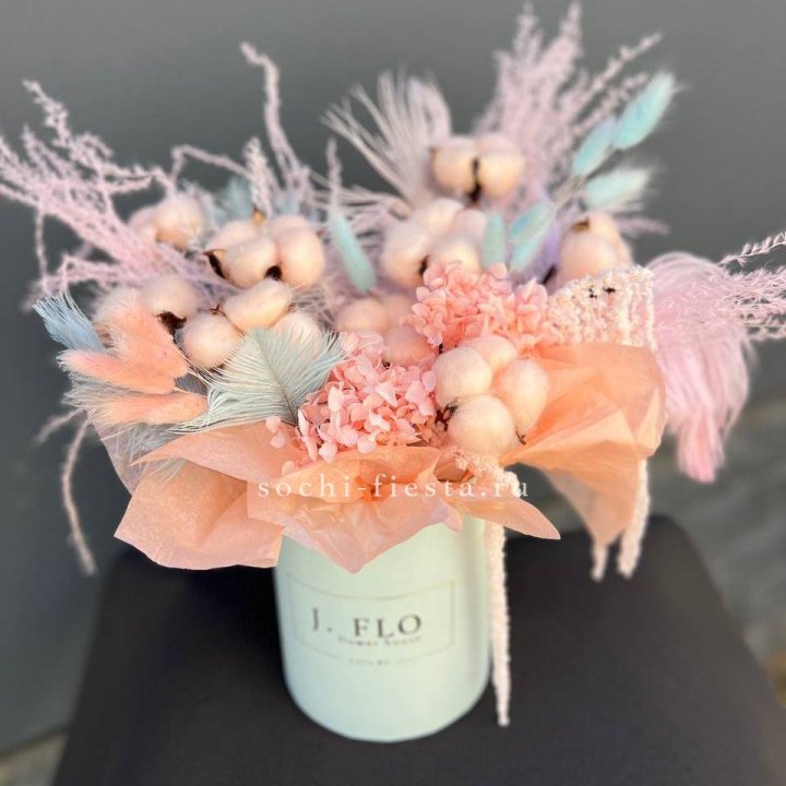 Авторский бокс с сухоцветами №3 в Иркутске