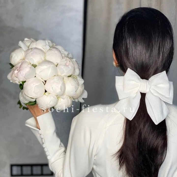 Свадебный букет пионов в Иркутске