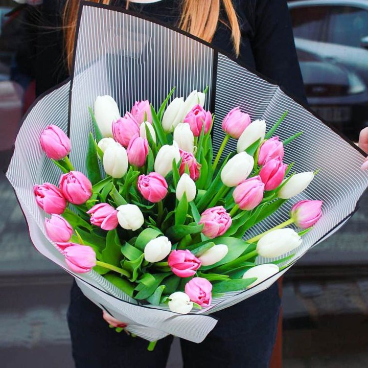 29 тюльпанов микс в Иркутске